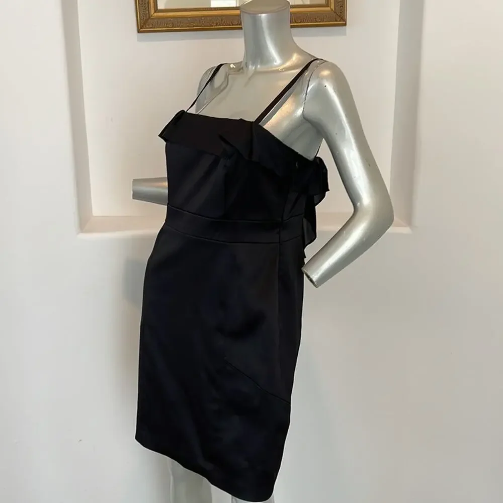 BCBG Paris Spaghetti Strap Litlle Black Dress Size 10